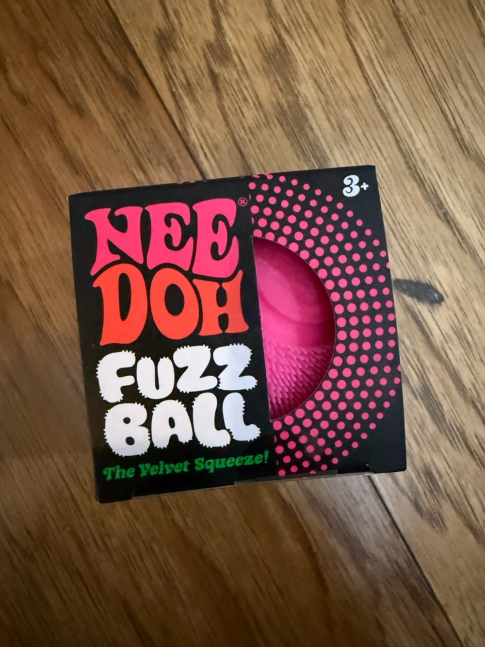 Pink Fuzz Ball Kids Sensory Toy